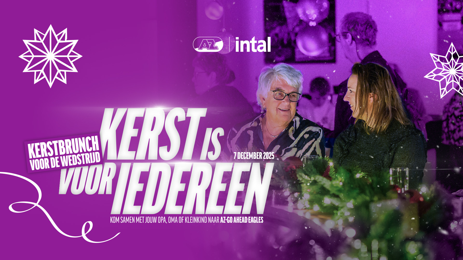 Kersactie banner AZ Intal Kerst is voor iedereen 2025