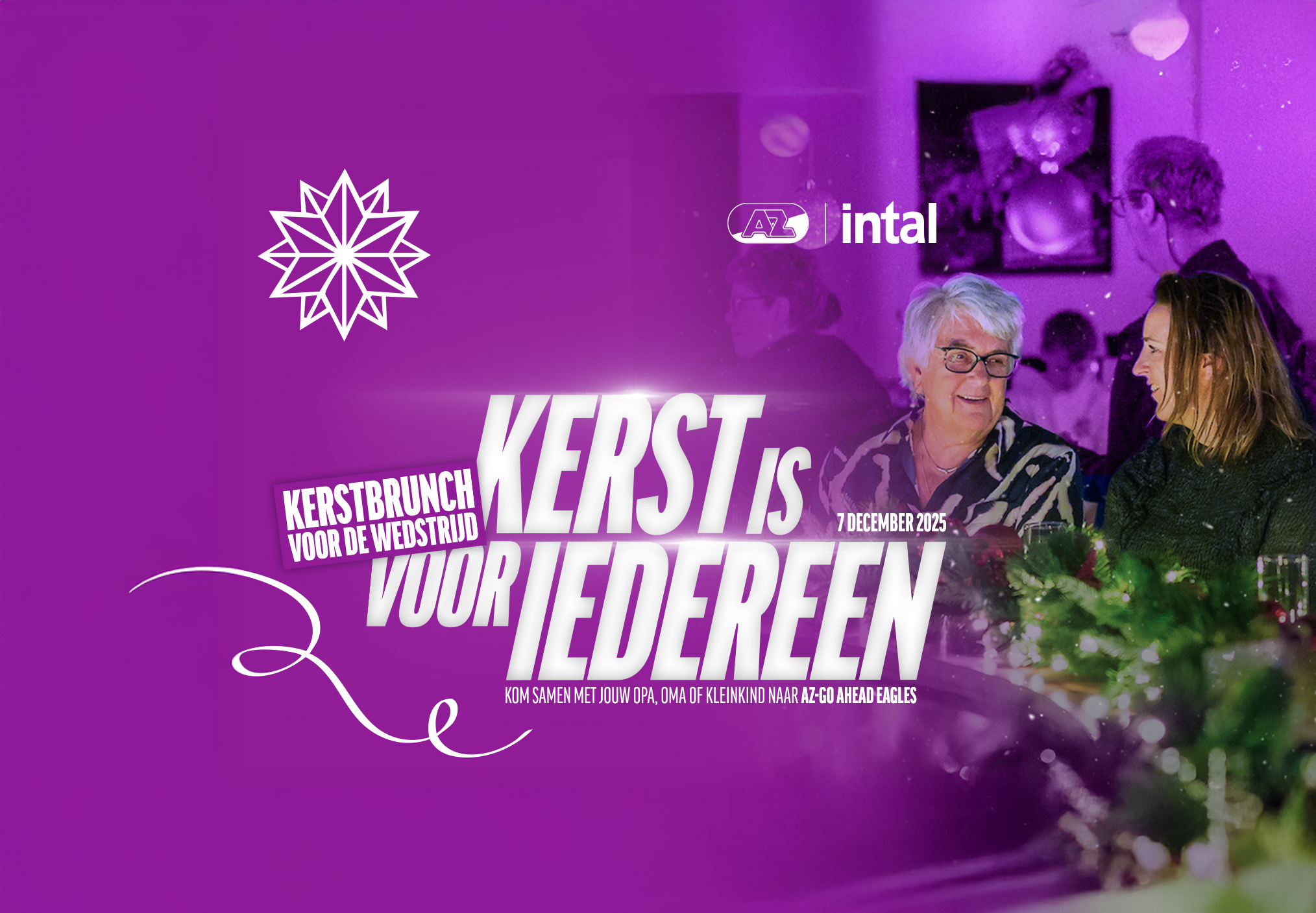 Kersactie banner AZ Intal Kerst is voor iedereen 2025