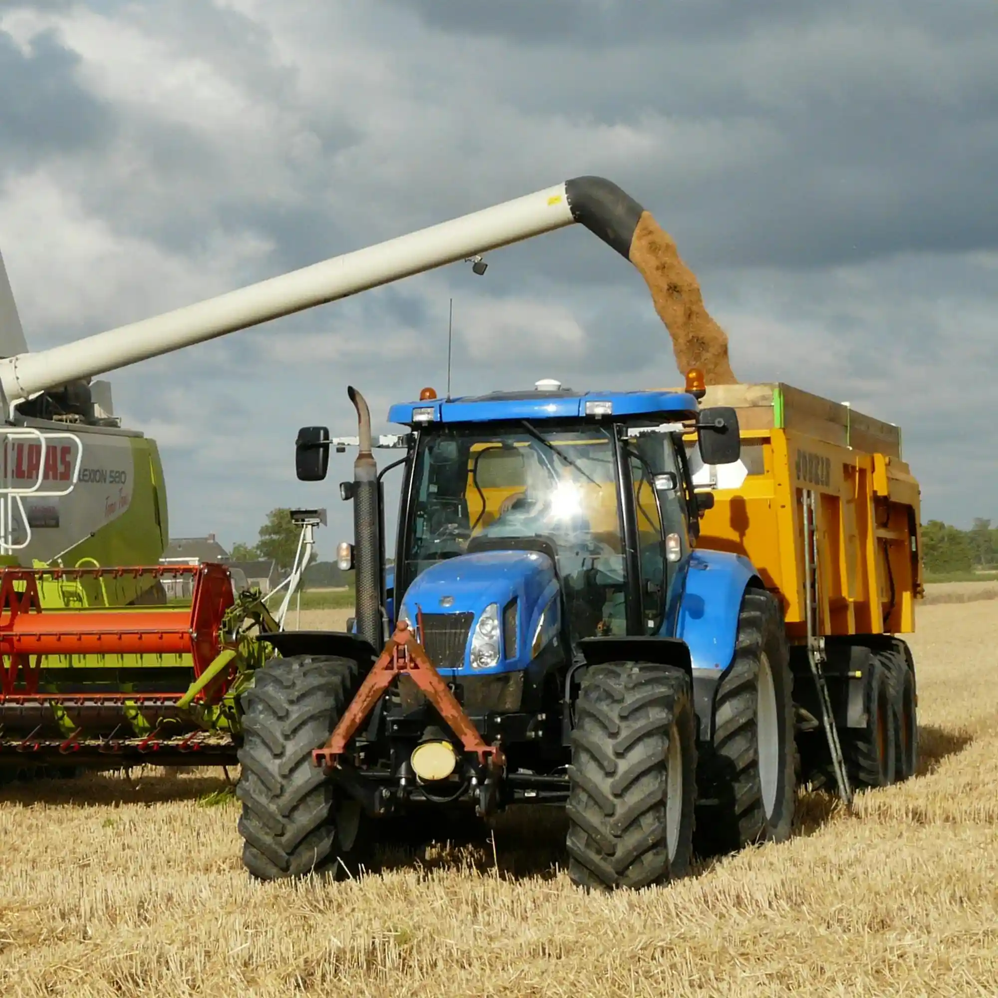 Tractor in the field after Agriculture Equipment onsite repairs & maintenance by LEVRAM Heavy Diesel Mechanics Victoria