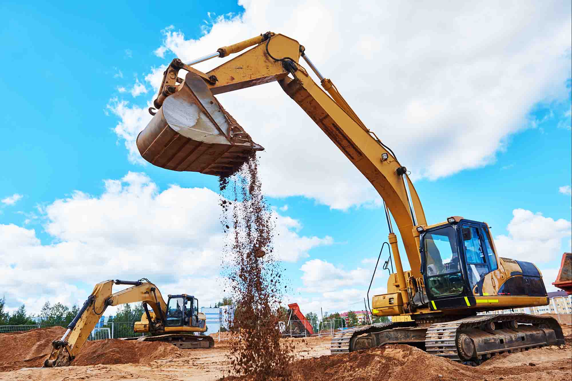 Construction equipment after maintenance by LEVRAM Heavy Diesel Mechanics in Melbourne