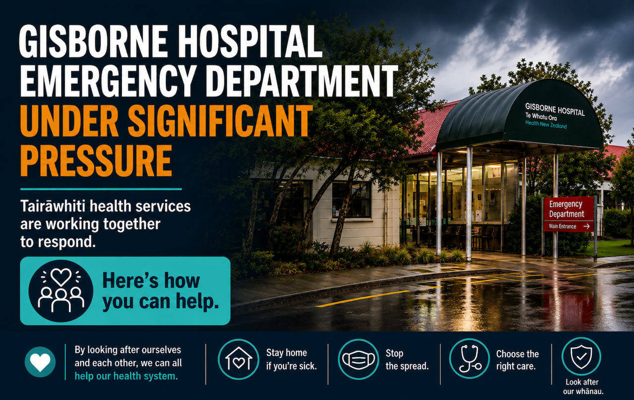 Gisborne Hospital Emergency Department under significant pressure