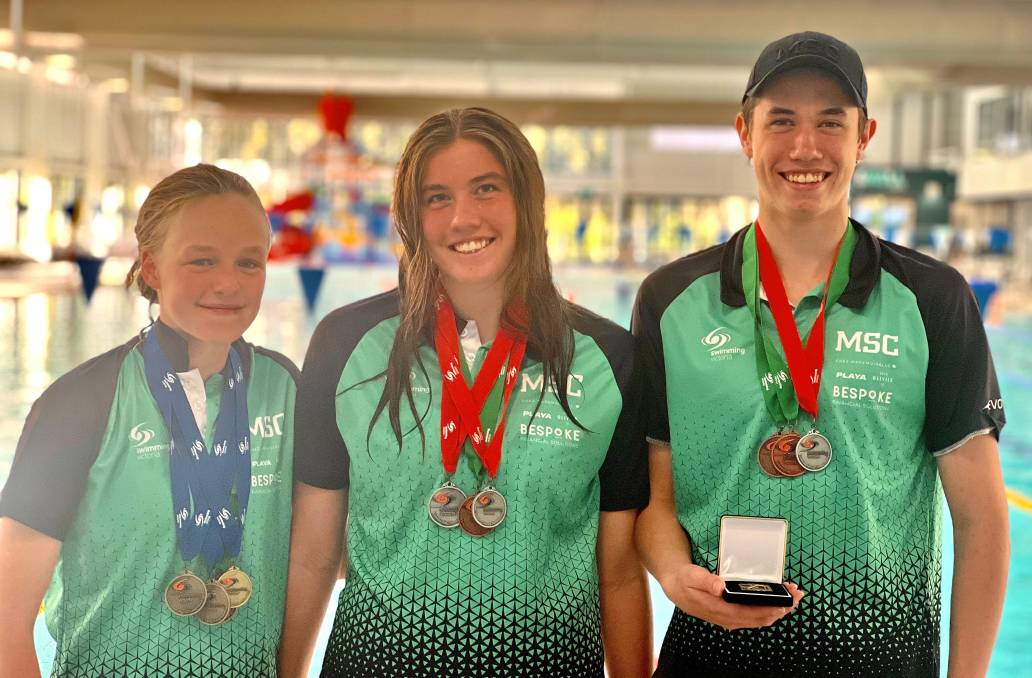 Melbourne Swimming Club Bendigo squad combine for seven medals
