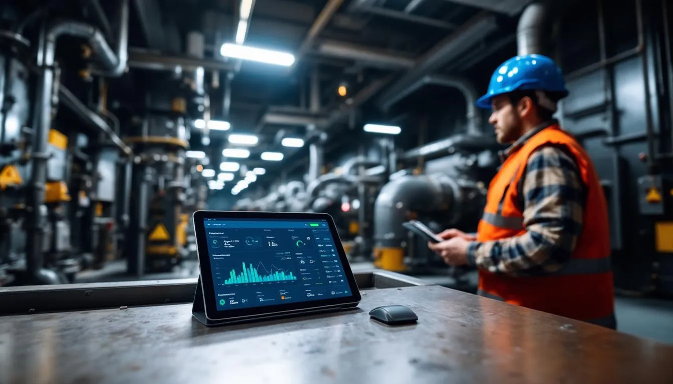 Un dispositivo mobile visualizza informazioni dettagliate sulle risorse in un contesto industriale, mostrando le funzionalità del software di gestione delle risorse aziendali che aiutano i team di manutenzione a gestire le risorse fisiche e a ottimizzarne le prestazioni. Lo schermo evidenzia i dati chiave relativi alla disponibilità delle risorse e ai programmi di manutenzione, sottolineando l'importanza dell'efficienza operativa e della manutenzione preventiva nei settori ad alta intensità di risorse.