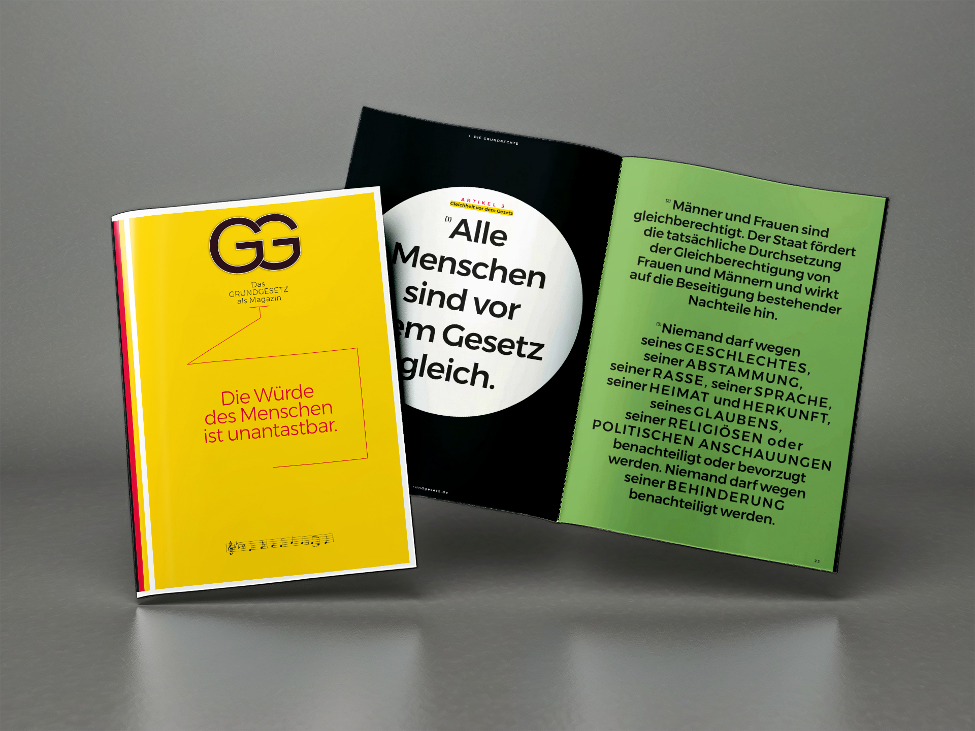 Das Grundgesetz als Magazin - Ausgabe 2025