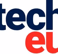 Partial view of the Tech.eu logo with 'tech' in dark blue and 'eu' in red.