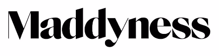 Maddyness wordmark logo in bold black serif font on white background.