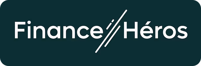 Finance Héros logo with stylized double forward slashes between the words.