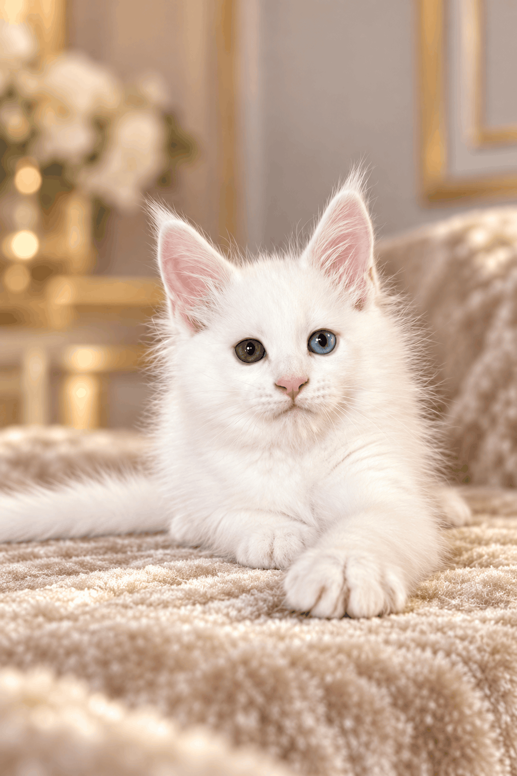 Card with a photo of a kitten for sale
