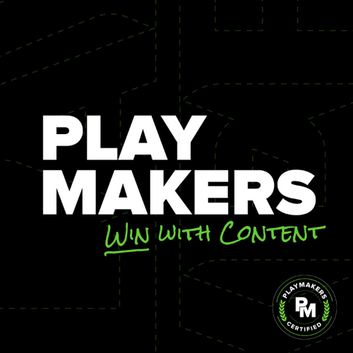 Playmakers cover art with the catchphrase "win with content."