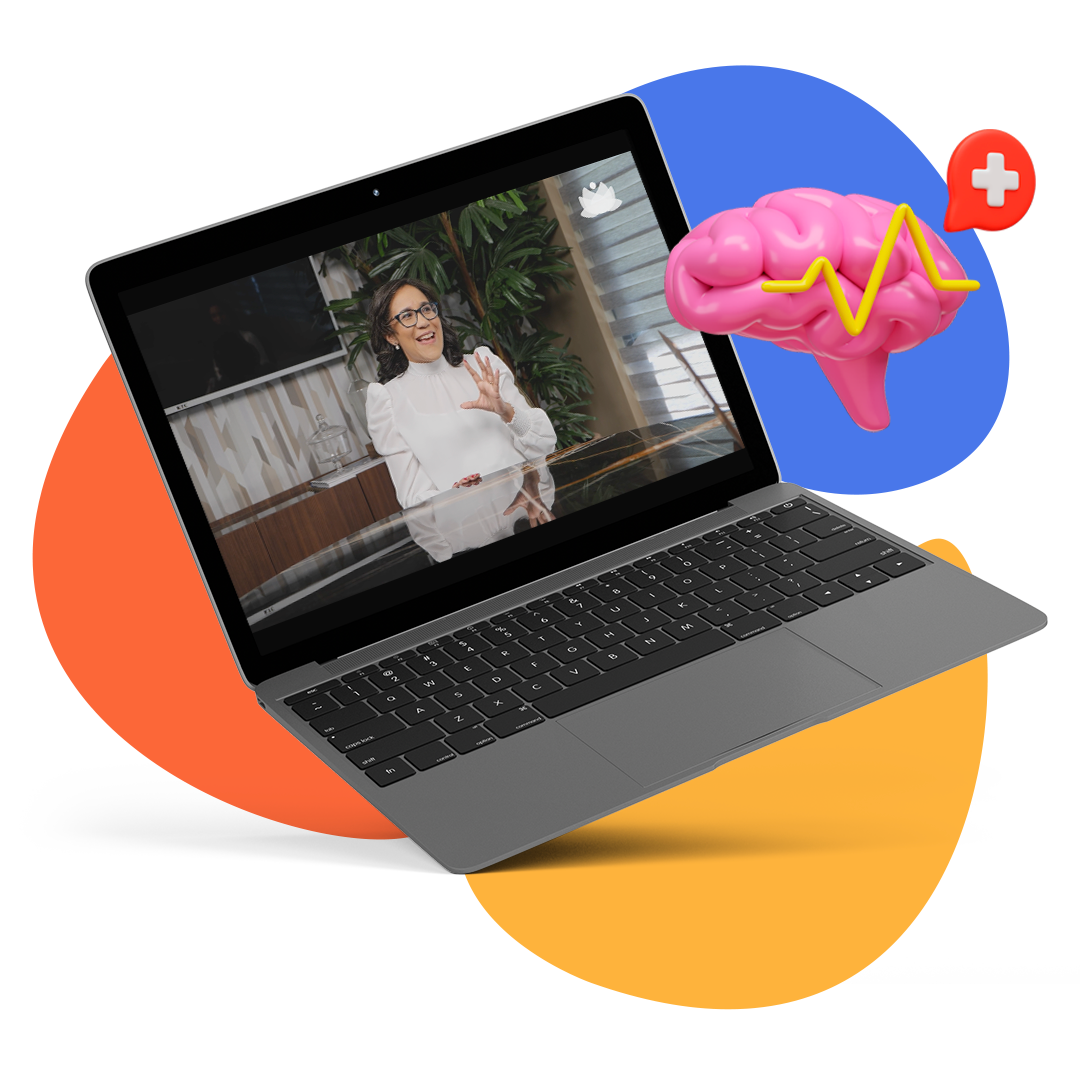 Plataforma del programa de bienestar Asumente en una laptop