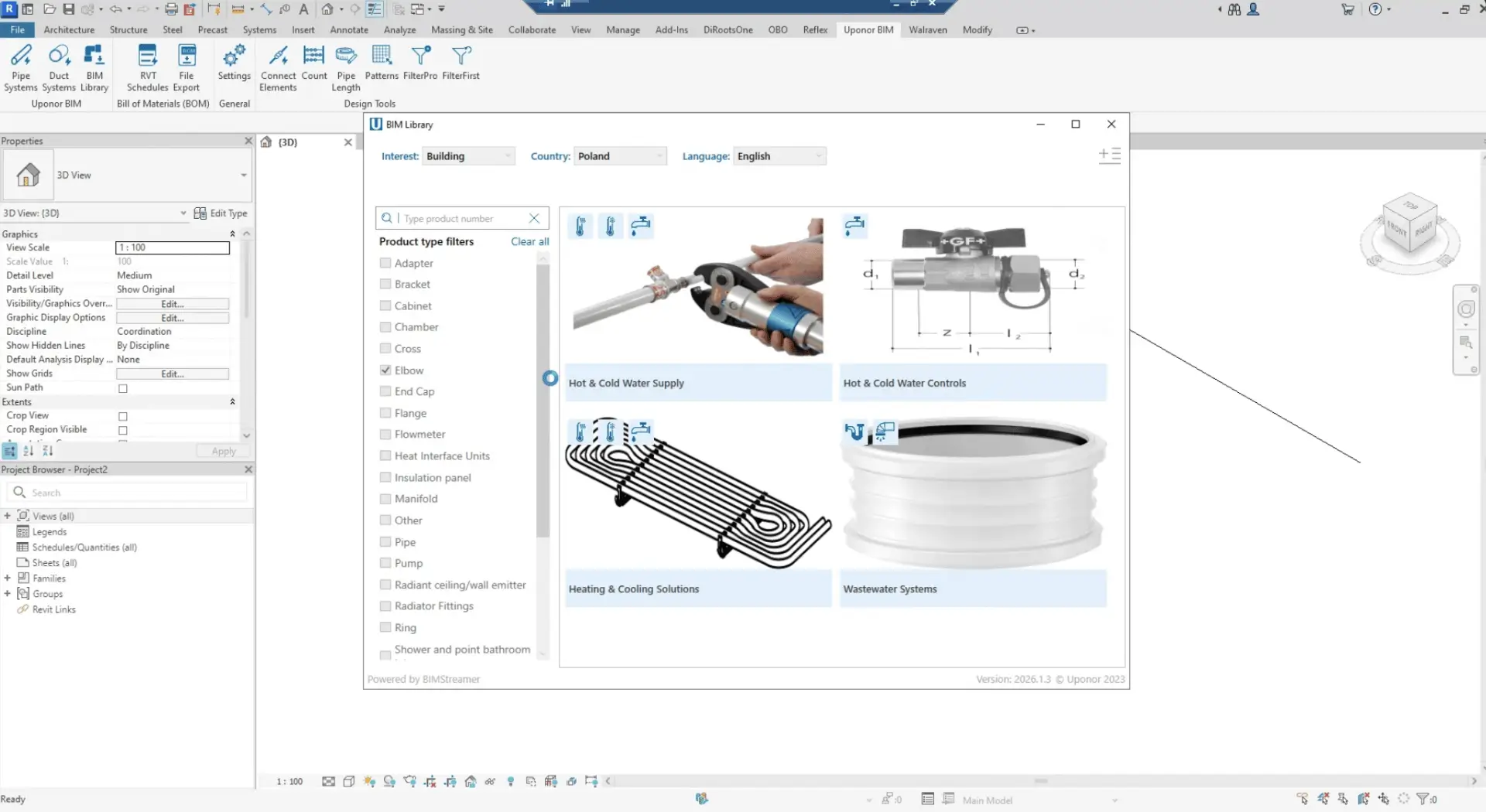 Uponors revit plugin