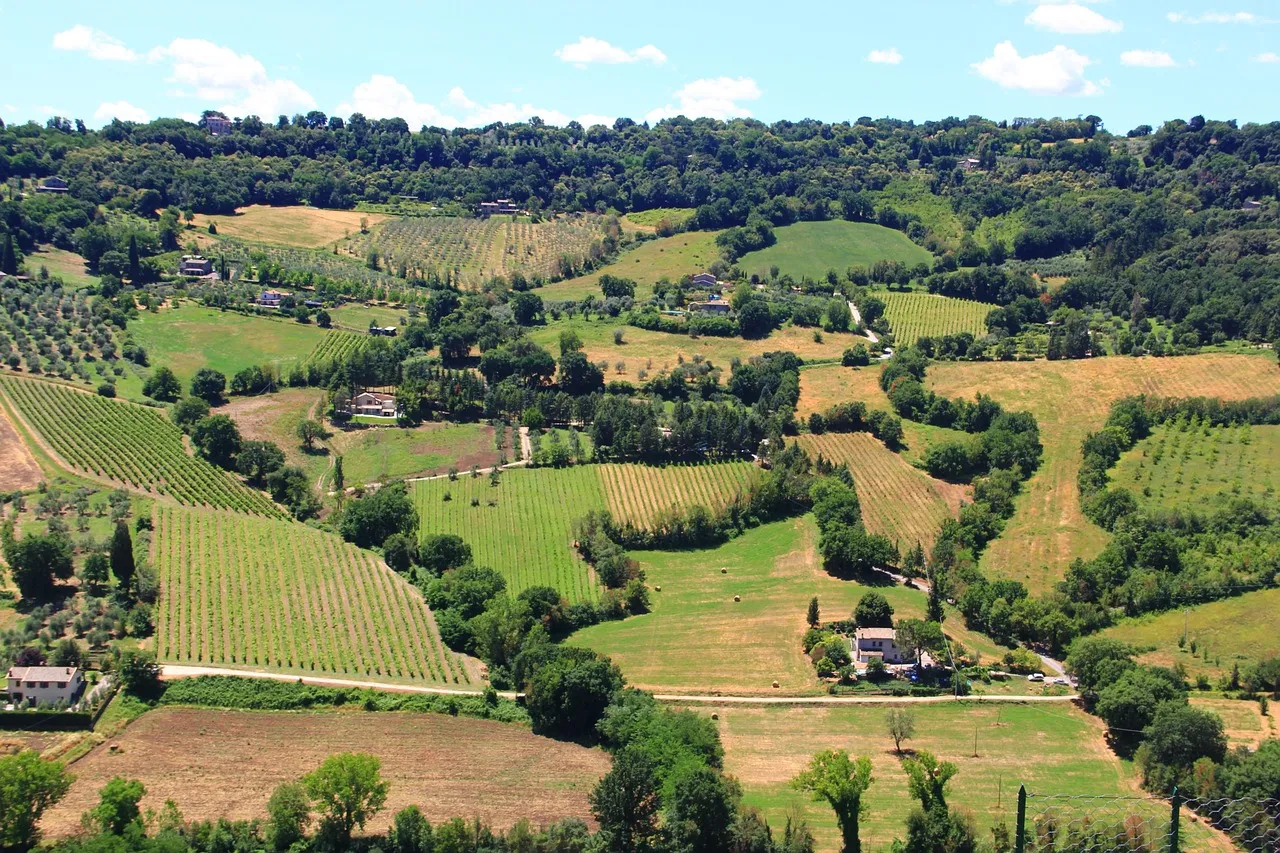 Hilltop view of Orvieto in Umbria.