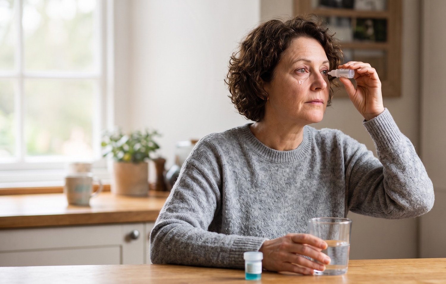 Person managing daily life with Sjögren's syndrome