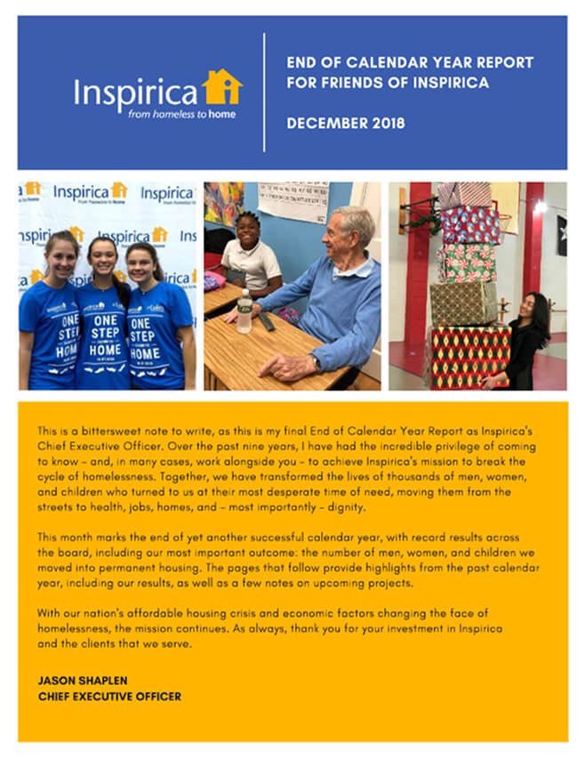 2018 End of Calendar Year Report