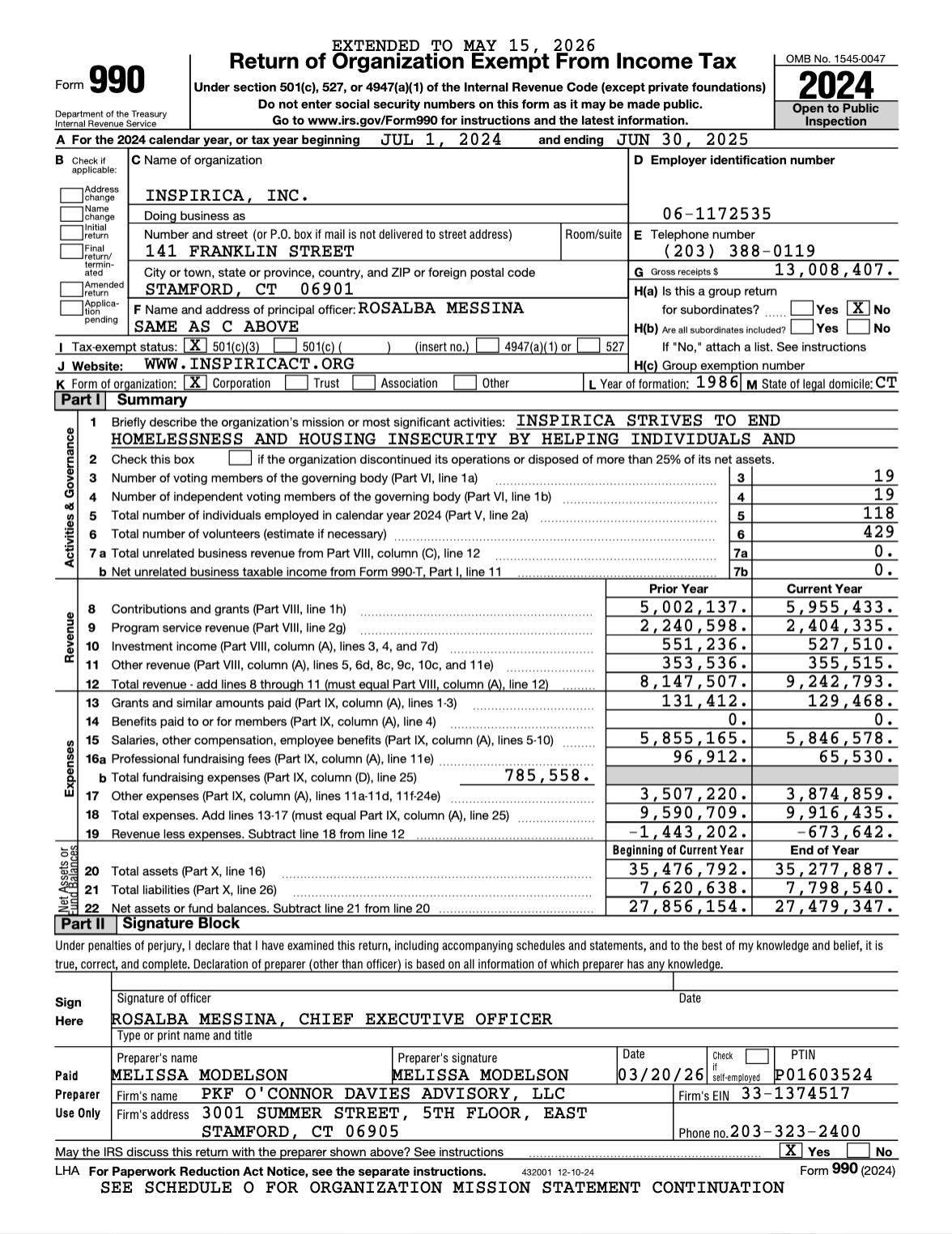 990 - Fiscal Year 2025