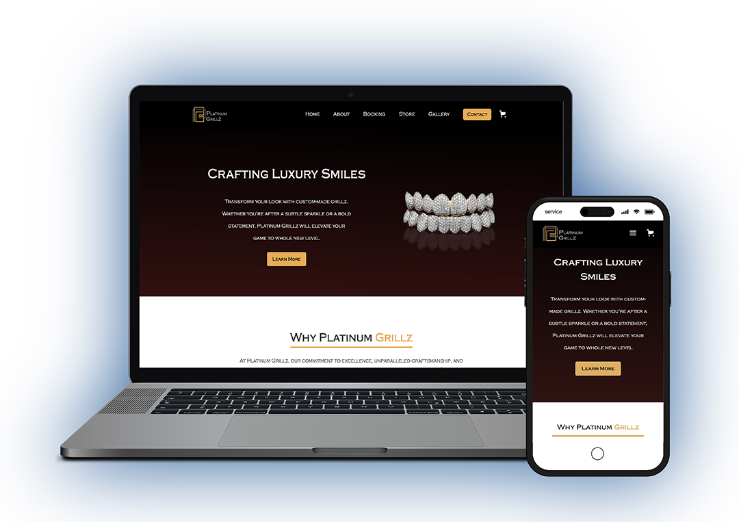 image of the website for PG