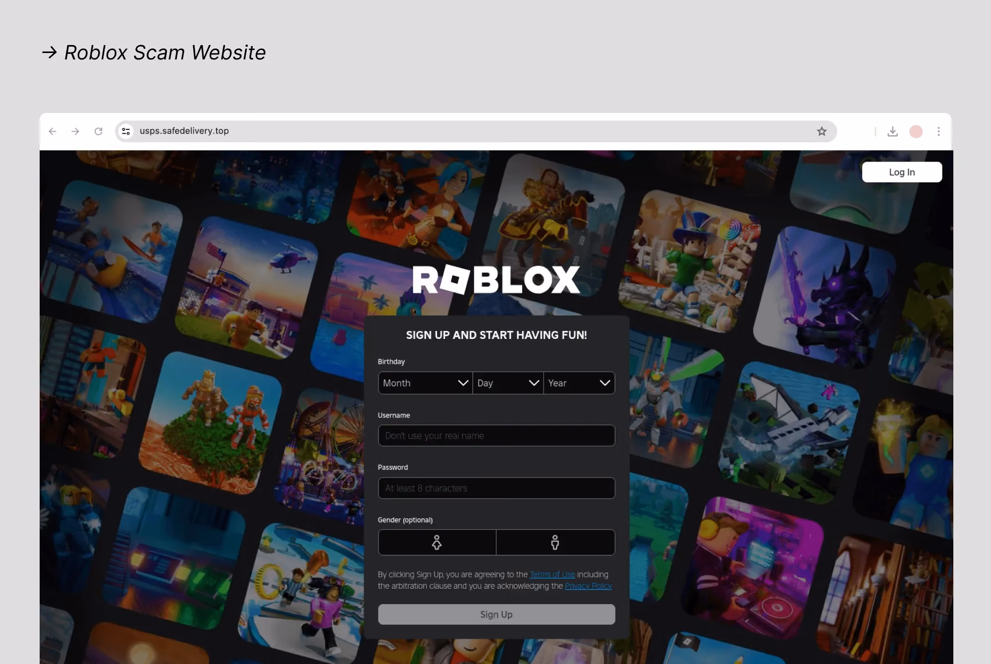 Roblox Scam