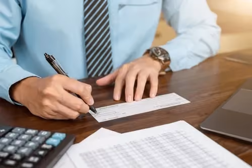 Writing a check