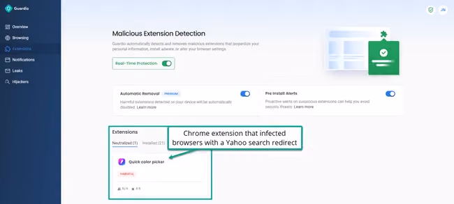 Protect your Chromebook against malicious extensions with Guardio