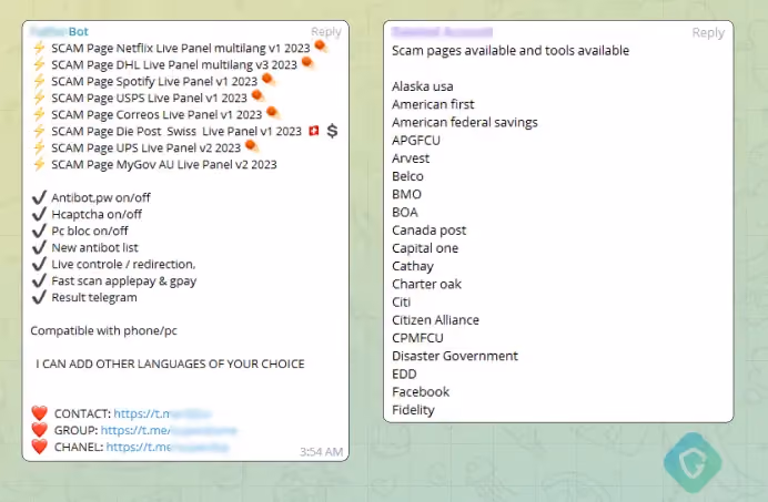 Telegram market place