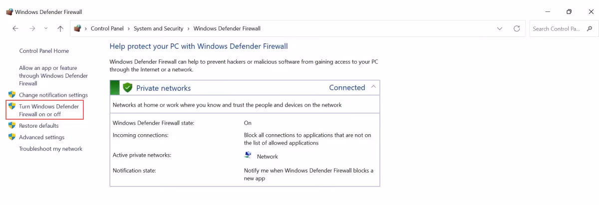How Do I Turn On Windows Firewall
