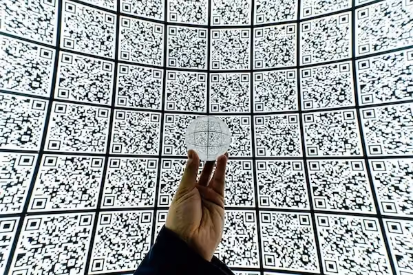 Wall of QR codes