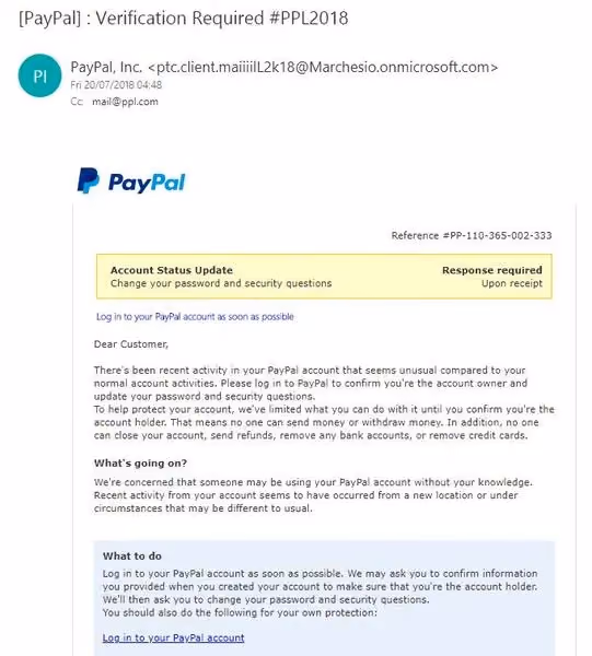 medium Paypal scam