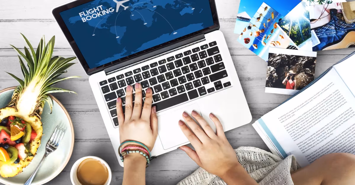 Laptop on vacation