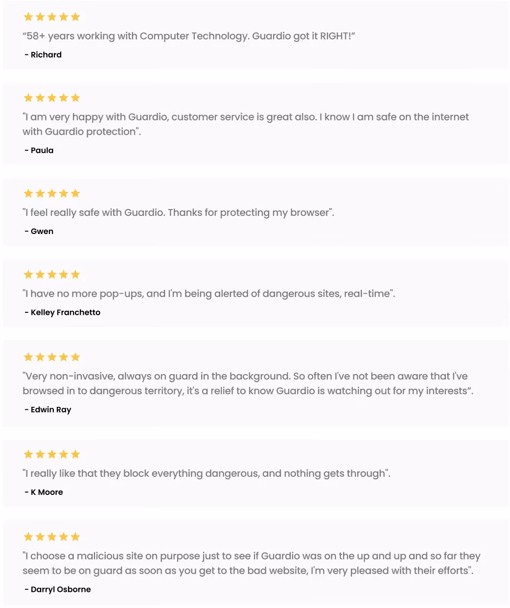Reviews