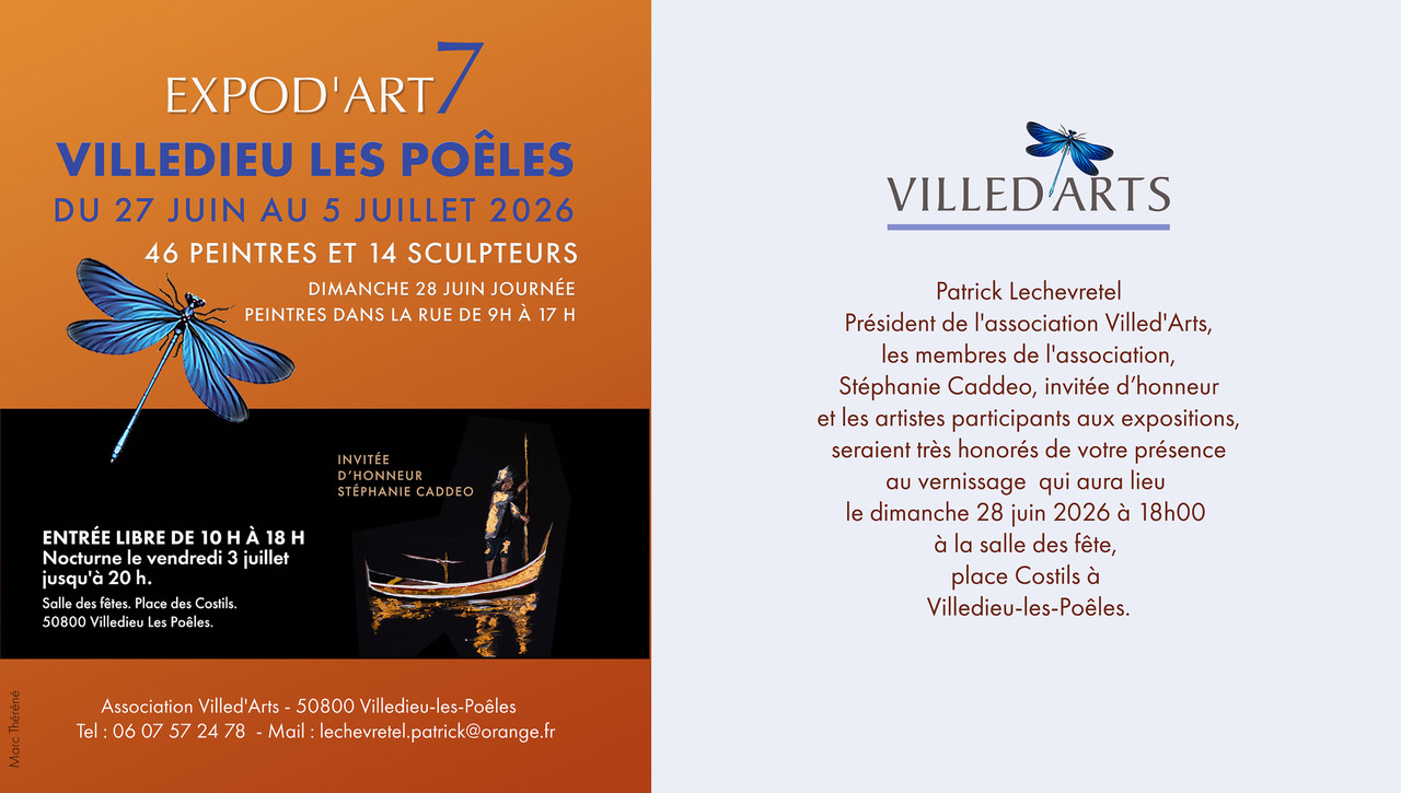 Invitation par Patrick LECHEVRETEL au vernissage