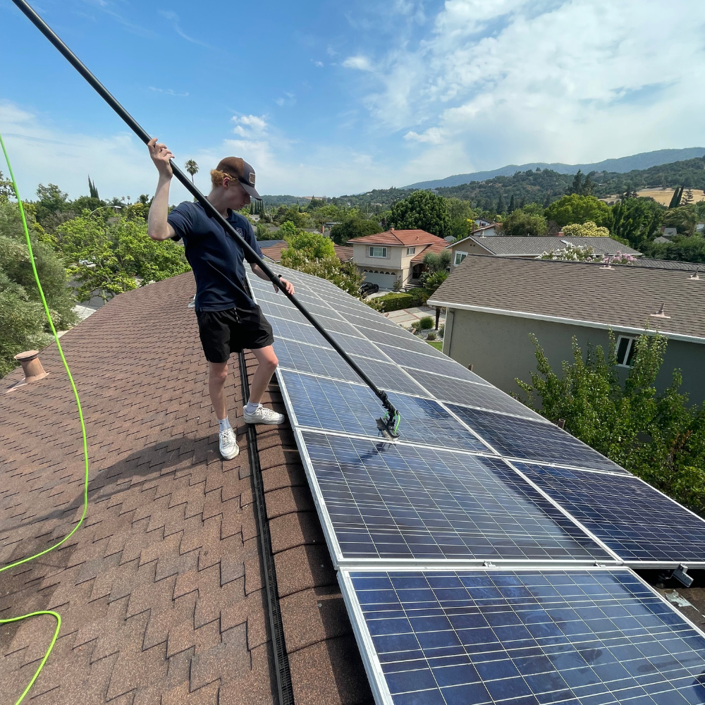 solar panel cleaning