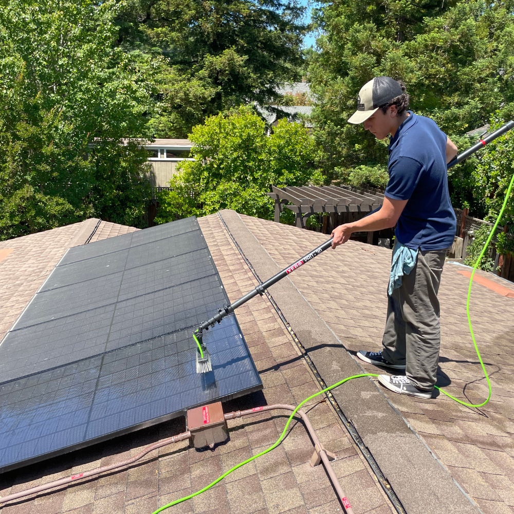 solar panel cleaning