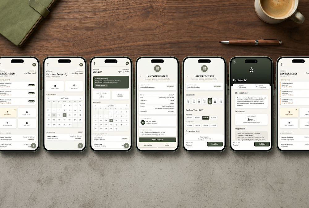 Custom Web App & Booking System Case Study for Lawa Longevity