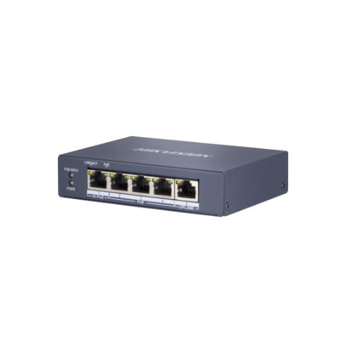 Switch PoE Gigabit Hikvision DS-3E0505HP-E 4 ports