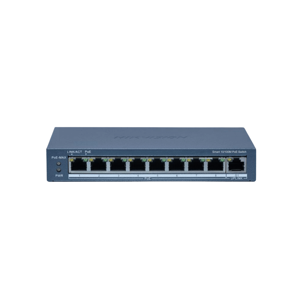 Switch PoE Gigabit 8 ports Hikvision