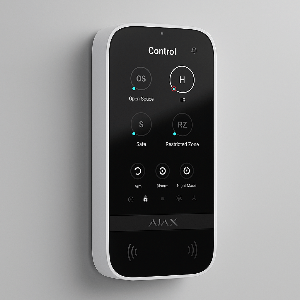 touchscreen keypad vue de 3/4