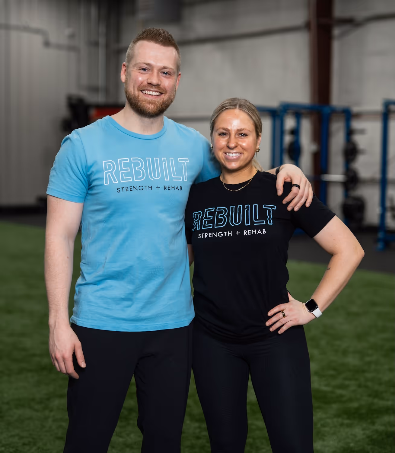 kyle Richmond and Olivia from REBUILT Performance, new owners