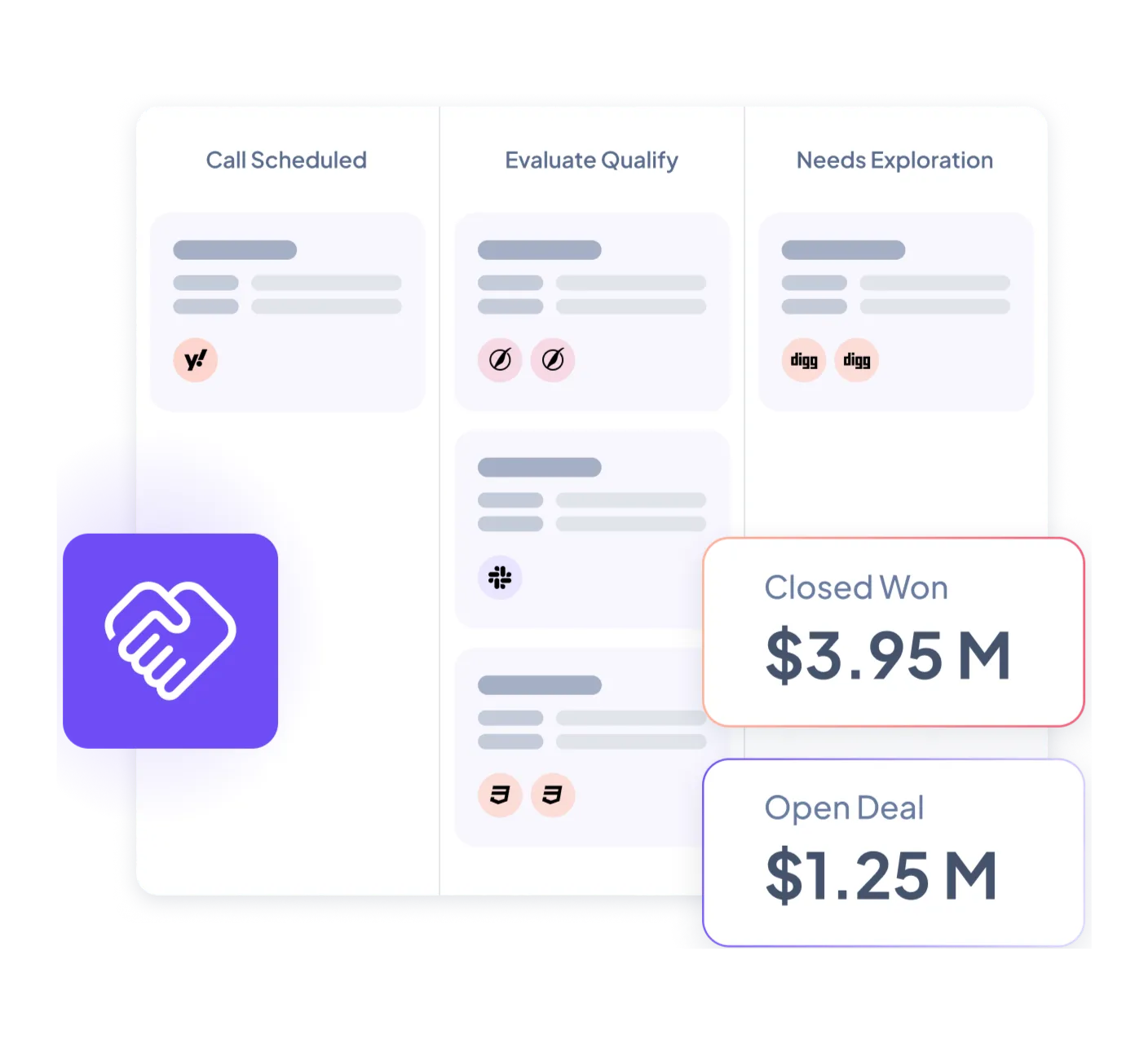 Collage of example product screens
