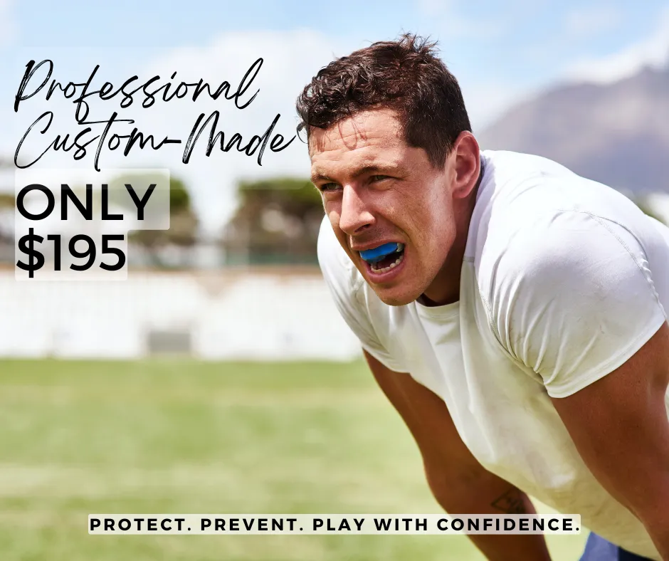 Man wearing mouthguard