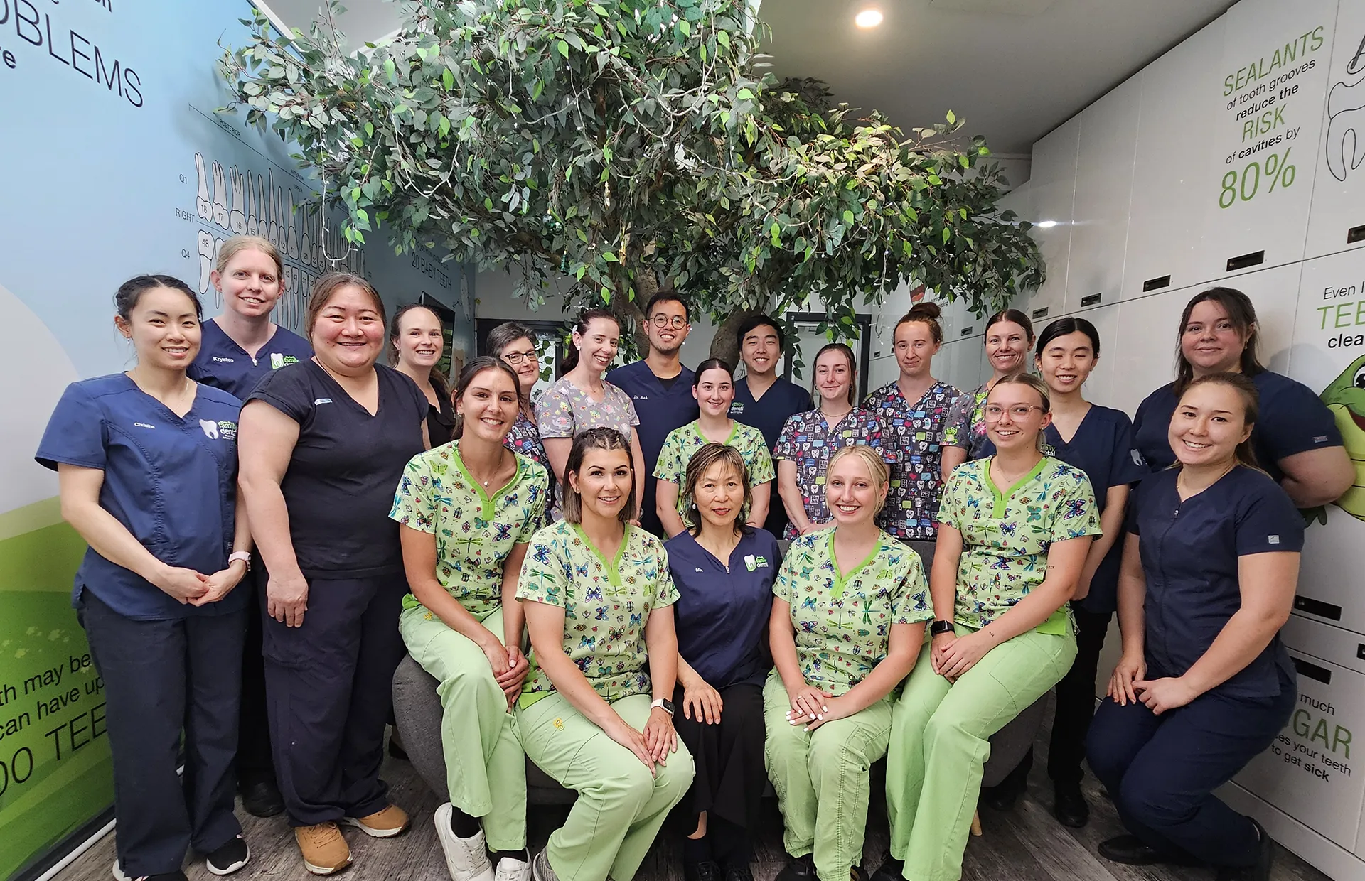 Group photo of staff from Marius St Family Dental 