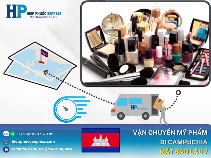 thoi gian van chuyen my pham đi campuchia