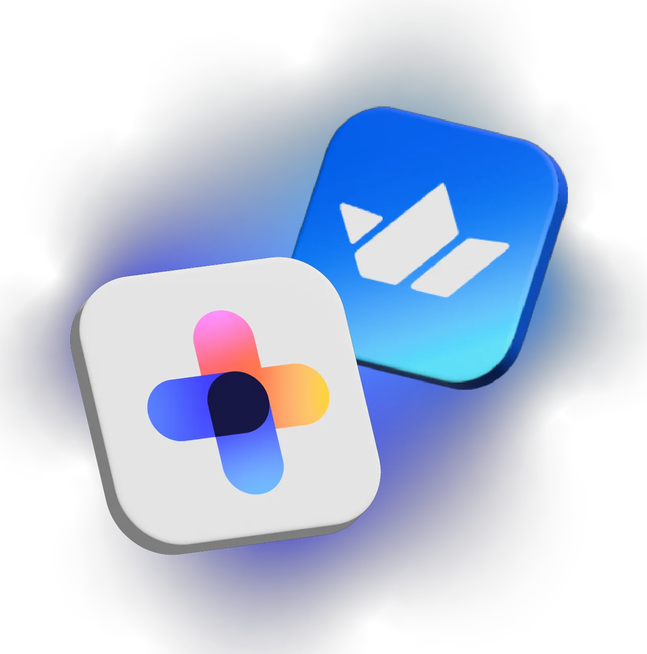 Social+ and Stream logo in perspective