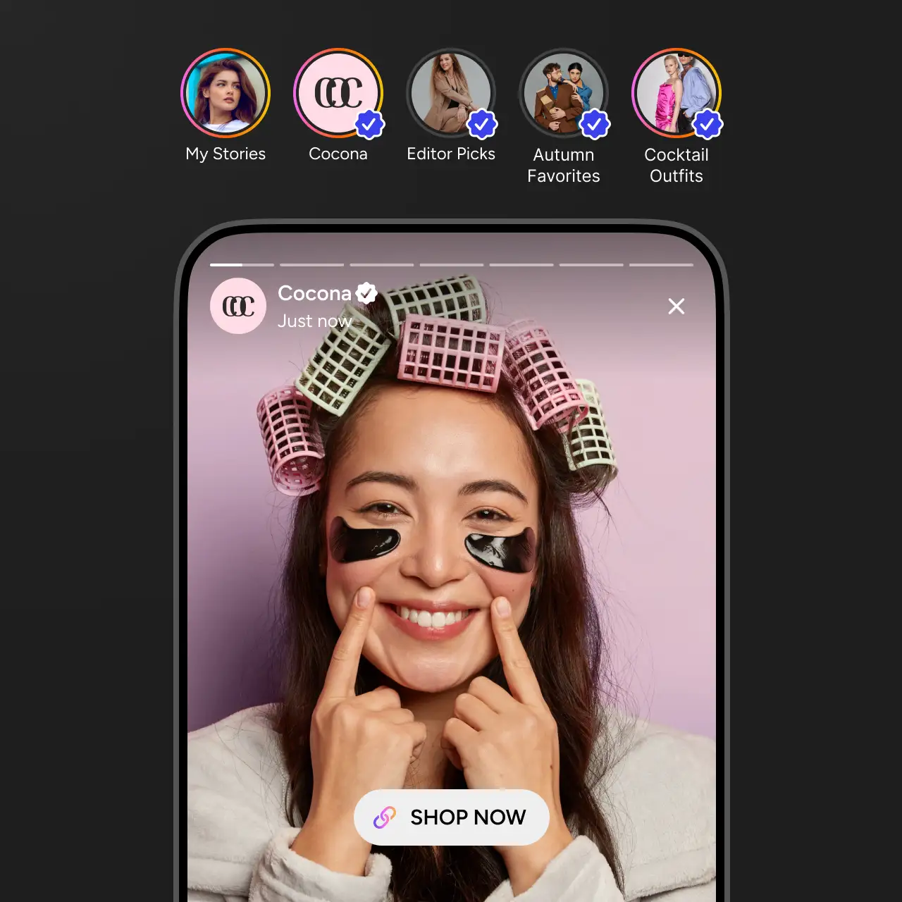 Social app with video stories