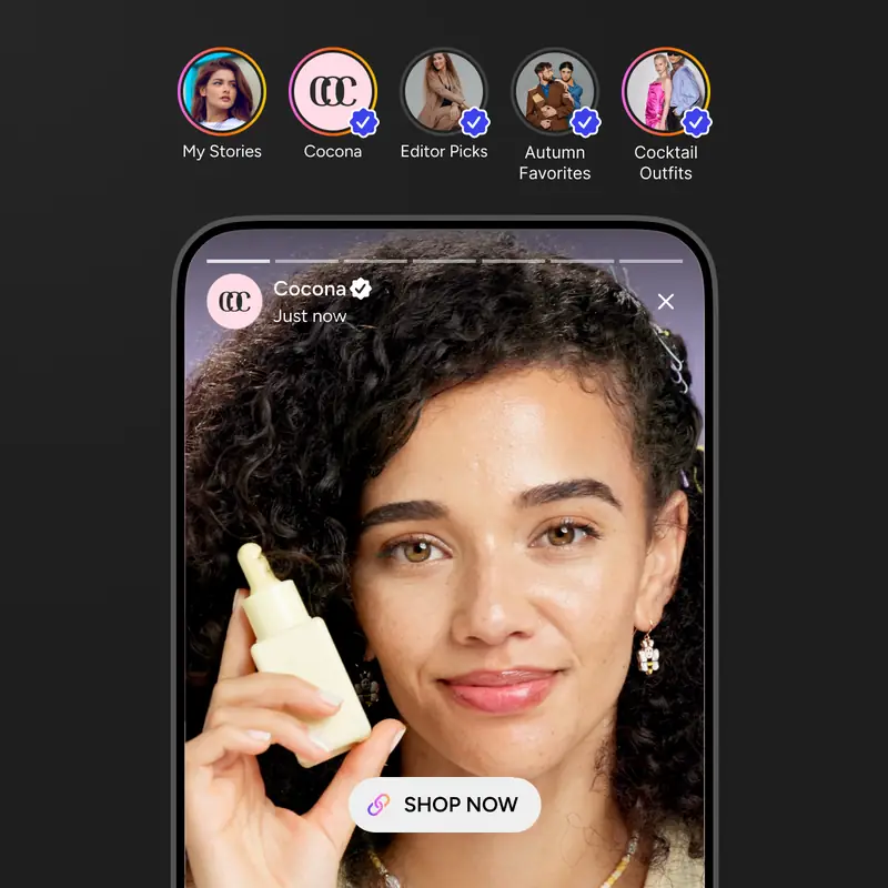 Social app with video stories