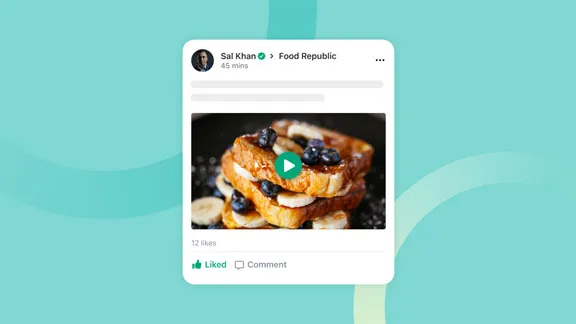 Social+ Feature Video Posts