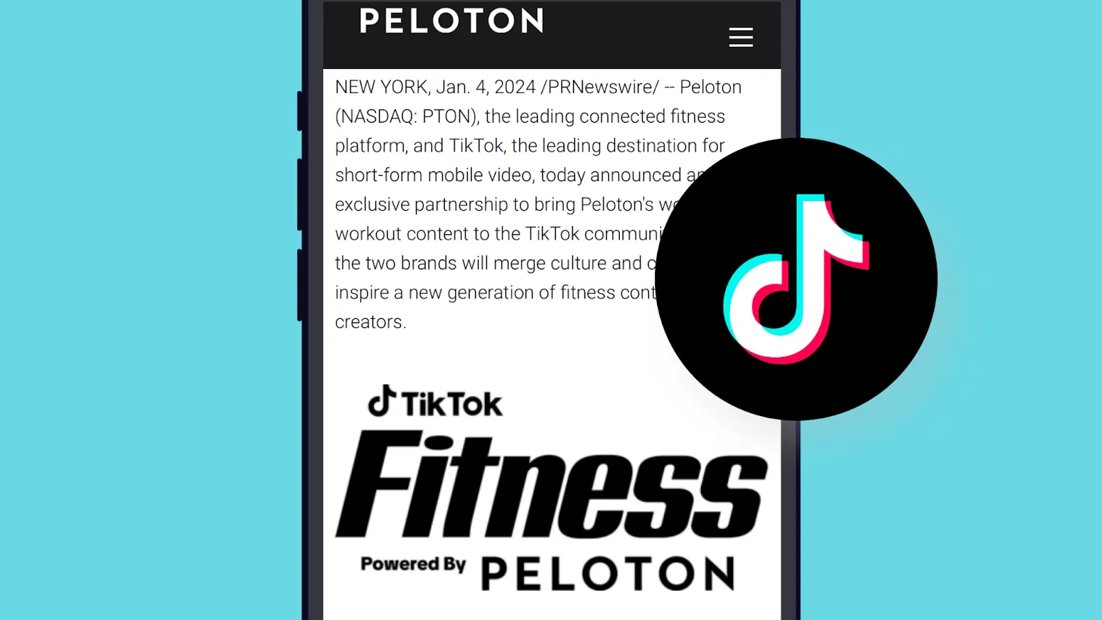 Peloton TikTok fitness app