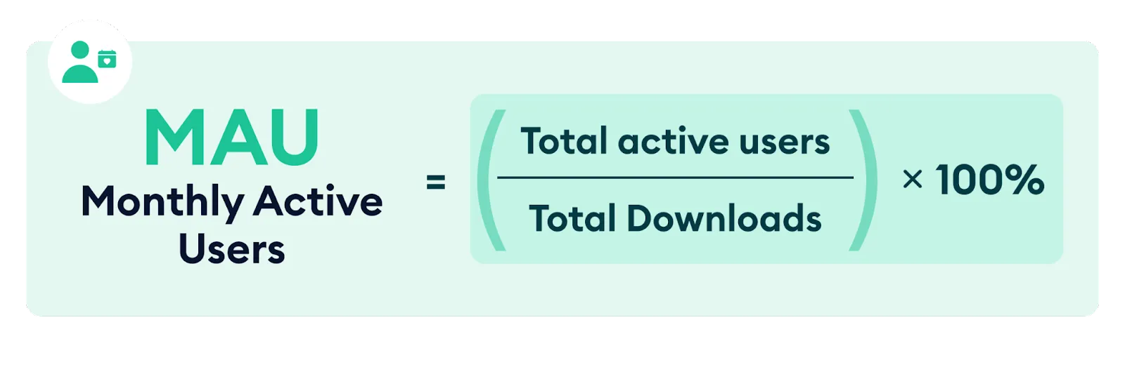 Monthly active users calculation