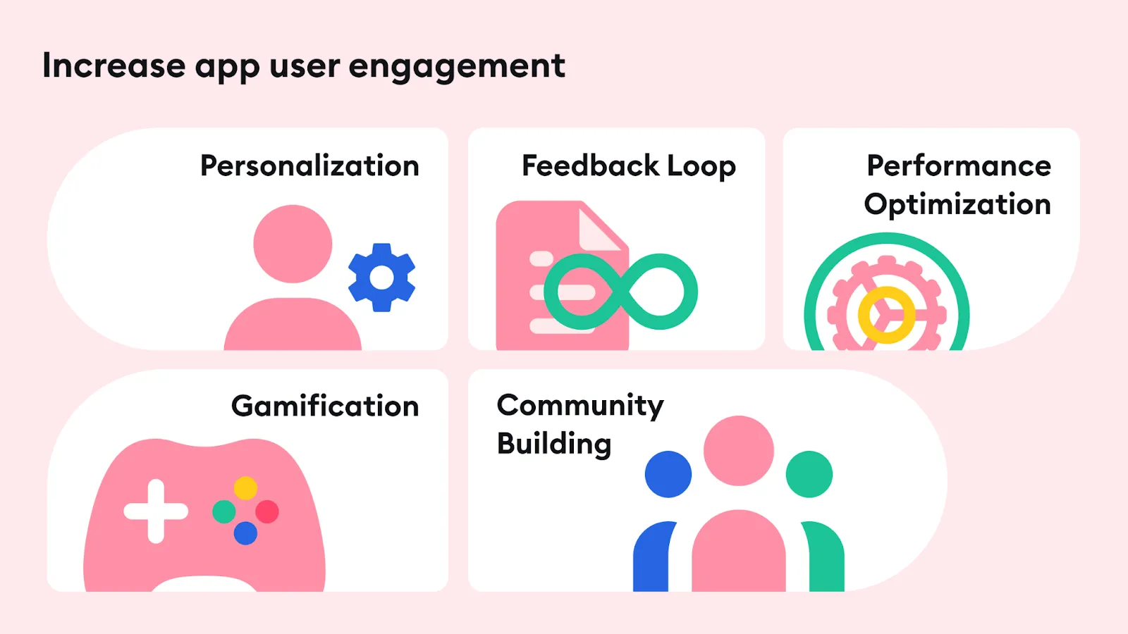 Increase app user engagement options