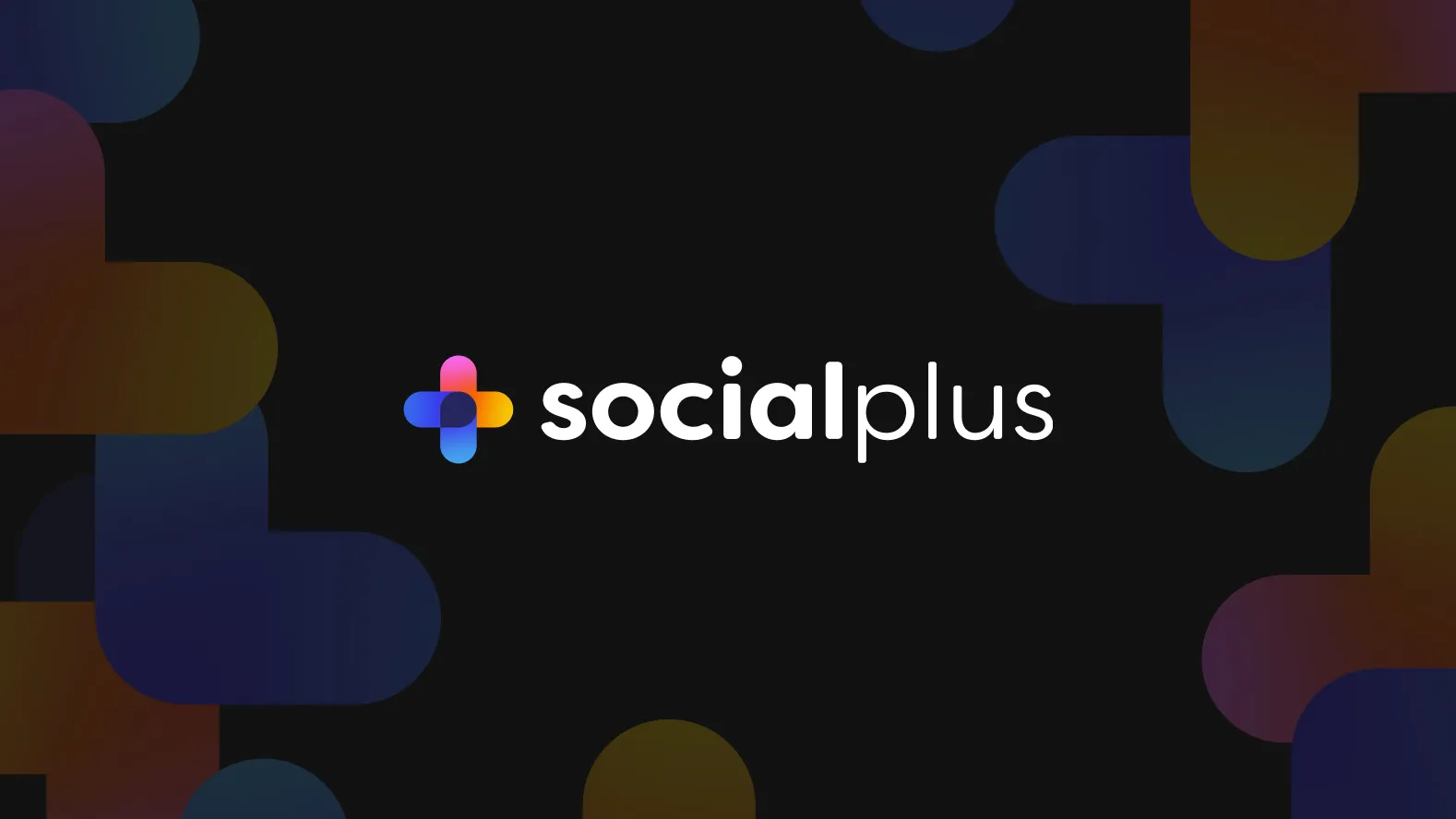 SocialPlus logo on black background