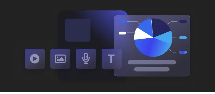 Abstract visualization of the most popular post types